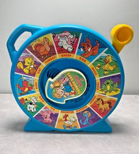 Vintage Mattel See N' Say And the Farmer Says Animal Sounds Toy Blue 1989 WORKS - Bild 1 von 7