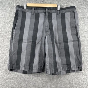 The North Face Striped Chino Shorts Men Size 36 Gray Hiking Outdoor Casual - Picture 1 of 9