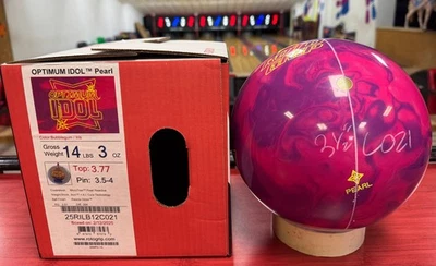 14 lb ROTOGRIP OPTIMUM IDOL PEARL BOWLING BALL UNDRILLED 3 1/2" PIN C021 - Image 1 of 3