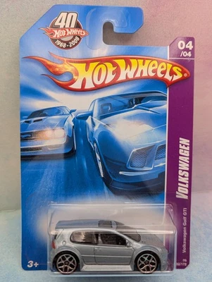 2008 i 40th Hot Wheels VW GOLF GTI #132/172 ☆ azul claro; y5☆ Volkswagen Foto 1 de 3