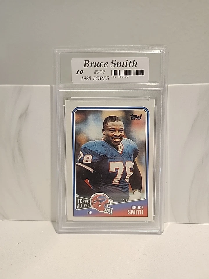 💎💎 1988 Topps - #227 Bruce Smith 💎 GRADED FGC10 MINT 💎💎  - Image 1 of 2