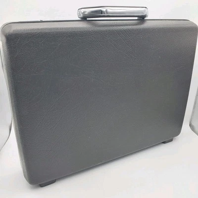 Maletín de viaje rígido vintage Samsonite marrón plateado  Foto 1 de 4