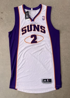 Camiseta Phoenix Suns Talla Grande Blanca Wesley Johnson Adidas Auténtica Corte Profesional Foto 1 de 4