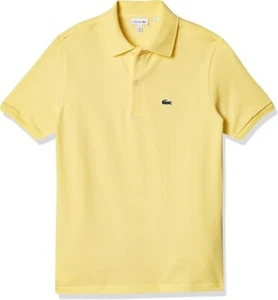 Lacoste Boys' Short Sleeve Classic Pique Polo Shirt, Yellow, 4YR - Picture 1 of 3