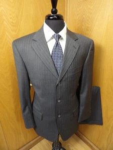 Tuta uomo Giorgio Cosani 40r 34 x 28,5 grigio misto lana gessato nuova senza etichette T#17 - Foto 1 di 9