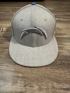 Los Angeles Chargers All Gray/Blue NFL New Era 59Fifty Fitted Hat Size 7 1/4. - Picture 1 of 5