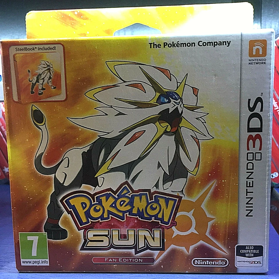 Pokemon Sun Fan Steelbook Edition 3ds 2ds Brand New - Image 1 of 1
