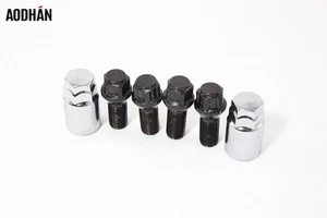 4PC 12x1.5 Aodhan Locking Lug Bolts Black / FITS BMW E36 E46 E90 323 325 328 I - Picture 1 of 1