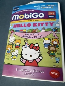 VTECH MOBIGO GAME CARTRIDGE HELLO KITTY BIRTHDAY w/ Original Box & Manual - Picture 1 of 5