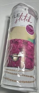 LION BRAND - STYLE STITCH HANDBAG KIT 1pk. MAGENTA. I Combine Ship, See Details - Picture 1 of 4