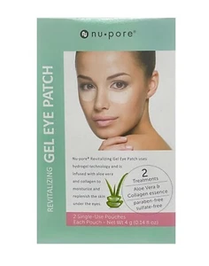 2 Pack NuPore Aloe Vera & Collagen Gel Eye Patch Hydrogel - Picture 1 of 2