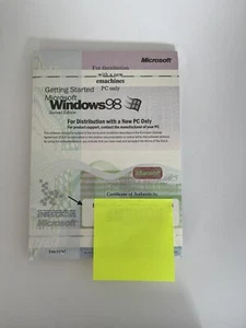 MICROSOFT WINDOWS 98 SECOND EDITION CD & Floppy Disc NEW SEALED - Picture 1 of 4