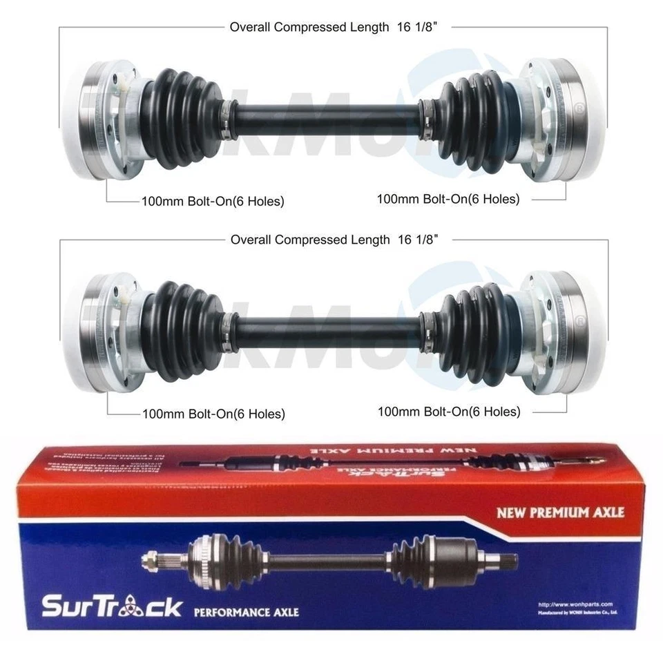 Juego de pares de 2 ejes traseros CV SurTrack para transmisión manual Porsche 924 944 Foto 1 de 1