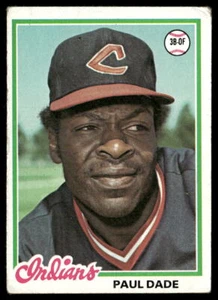 Tarjeta de béisbol Paul Dade 1978 Topps #662 Cleveland Indians RC - Imagen 1 de 2