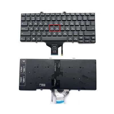 EXCELLENTPARTSHOP Fit For Dell Latitude 5400 5401 5410 5411 Keyboard Backlit NO Pointer