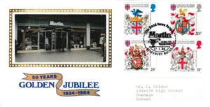 RARE 1984 MARTINS NEWSAGENTS GOLDEN JUBILEE LIMITED EDITION COVER AYLESBURY HDSP - Picture 1 of 2