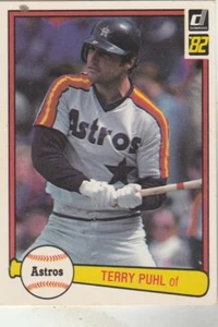 FREE SHIPPING-MINT TO NRMINT-1982 Donruss #370 Terry Puhl  Astros +BONUS CARDS - Picture 1 of 1