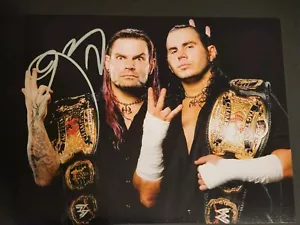 Jeff Hardy signed 8x10 WWE Legend Hardy Boyz Tag Team Champ Hardcore TLC - Picture 1 of 1