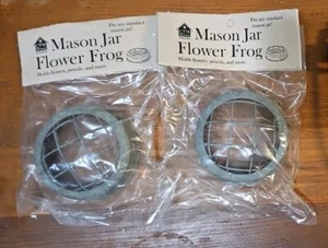 Einmachglas Blumenfrosch, passend für Standardglas, Hühnerdrahtdeckel, 2er Set NEU IN PKG - Bild 1 von 8
