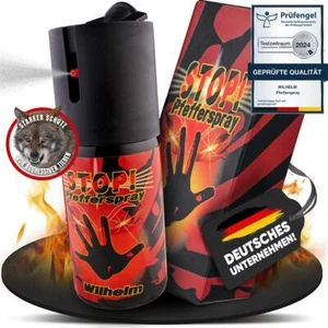20 x Wilhelm Pfefferspray 40 ml Tierabwehr Selbstverteidigung CS KO Spray CS Gas - Bild 1 von 7