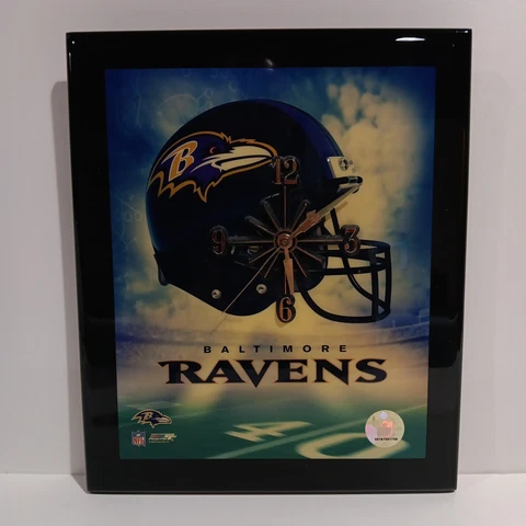 BALTIMORE RAVENS NFL Football Wall Clock 10x12 2004 PHOTO FILE Cover