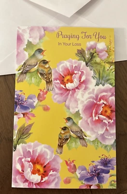 Sympathy Praying For You In Your Loss 5”x7.75" Stockwell Greeting Card - Image 1 of 4