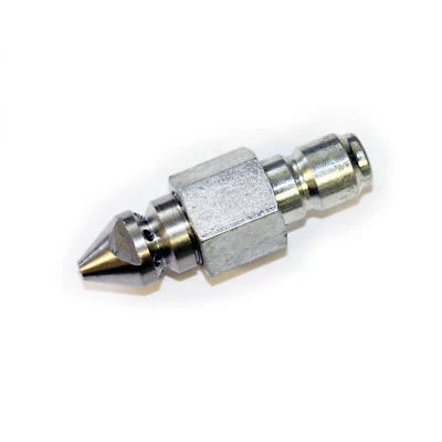 KIAM PRODUCTS DRAIN SEWER CLEANING NOZZLE 14.8mm Quick Release stainless steel 1 Front 8 Rear