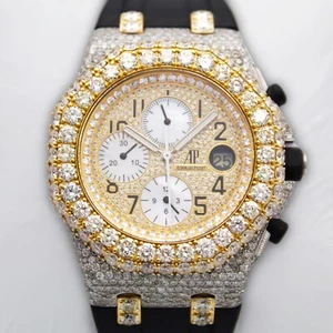 Audemars Piguet Royal Oak Offshore No.10174 42mm T/T 10k Custom Diamond Auto MOP - Picture 1 of 11