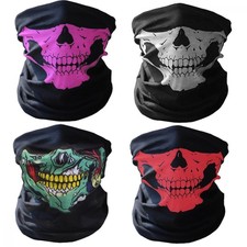 Gampro 4 Pcs Breathable Seamless Tube Skull Face Mask, Dust-proof Windproof.