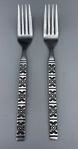 Vintage Korea Menge 2 Ekco Eterna MONTALO Edelstahl SPEISEGABELN 7 3/8" - Bild 1 von 3