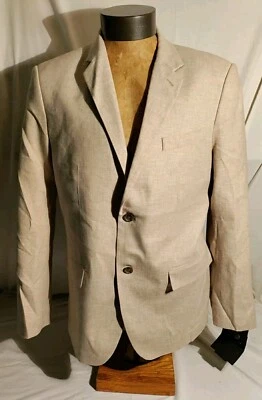 Hombres Banana Republic Marrón Claro Dos Botones Traje Chaqueta Abrigo Deportivo 42R 2015 Nuevo Foto 1 de 4