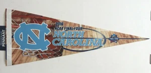 2016 NCAA Men's Final Four North Carolina Tar Heels Houston Felt 12x30" Pennant - Picture 1 of 5