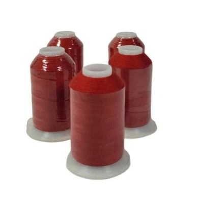 Lot of 5 Gutermann Sewing Thread Miniking Overlocking Thread 1000M Col 410 Red - Image 1 of 4