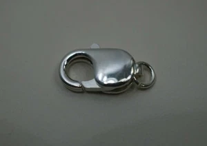 Sterling Silver 925 Lobster Claw Clasp for Bracelet or Chain, size - 16x9x4.3mm - Picture 1 of 3