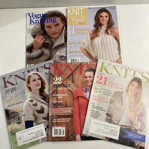 Vogue Knitting Magazine Lot Of 5 International Knit ‘n Style Interweave VG - Picture 1 of 16