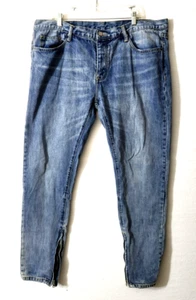Pantalones de mezclilla al tobillo con cremallera con botones Mnml para hombre talla 40x32 - Imagen 1 de 10