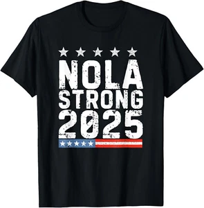 NOLA Strong 2025 New Orleans Resilient Community Pride T-Shirt - Picture 1 of 9