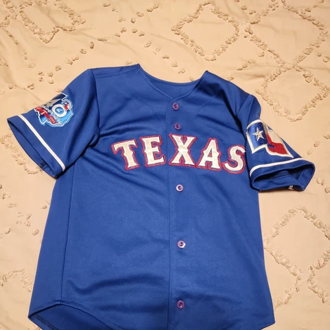 Majestic Texas Rangers 40th 2012 Josh Hamilton #32 Jersey Mens Size KIDS 7-8 Cover