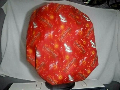 Bouffant surgical scrub hat cap harry potter rust christmas holidays fabric - Image 1 of 2