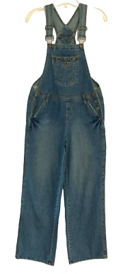 Mono con tirantes de mezclilla SQZ Squeeze vintage para mujer azul medio jeans algodón carpintero Foto 1 de 4