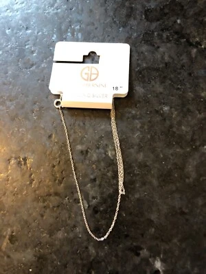  COLLAR GIANI BERNINI PLATA ESTERLINA 18" Foto 1 de 4