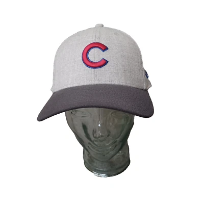 Sombrero Chicago Cubs New Era 39Thirty Mediano/Grande Gris Dos Tonos Ajustado Elástico Foto 1 de 4