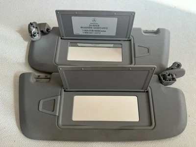 原始设备制造商 2007 - 2013 梅赛德斯 - 奔驰 W221 S450 S550 CL550 米色 L+R 遮阳板一对 — 第 1/3 张图片