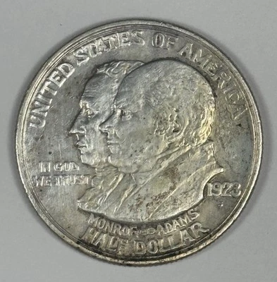 1923-S MONROE COMMEMORATIVE HALF DOLLAR AU/BU - Image 1 of 3