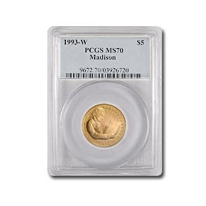 1993-W Gold $5 Commem Bill of Rights MS-70 PCGS - Image 1 of 3