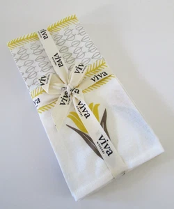Juego de 4 servilletas VIVA by Vietri Bohemian Yellow Tulipán Ikat - Imagen 1 de 8