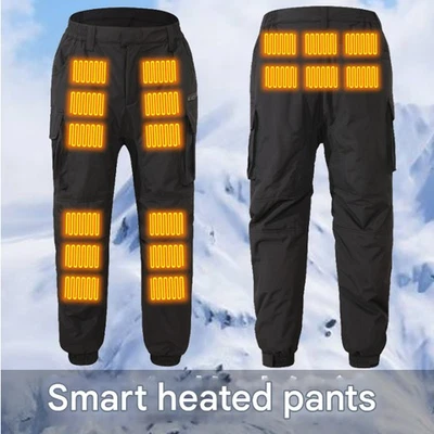 Heated Pants for Men Women - Electric USB 18 Zones Heating Trousers Winter Warm - Image 1 of 4