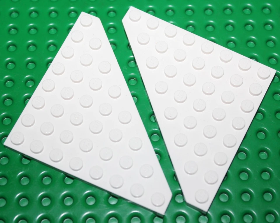 2 x Lego White Wedge Plate 8x8 Cut Corner ref 30504 set 75014 75222 75051 10019 - Photo 1/1
