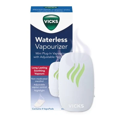 Vicks Plug-in Waterless Vaporizer with Nightlight, 100 sq ft, V1750 - Image 1 of 4