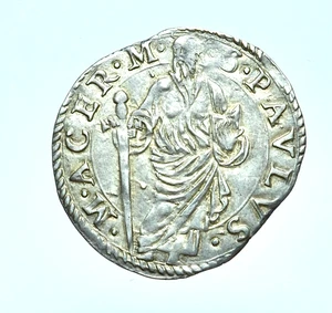 MACERATA - PAOLO III 1534-1549 -AG/ GROSSO   MOLTO RARA ! - Picture 1 of 2